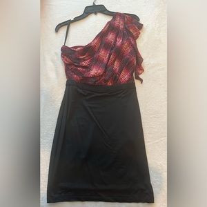 BEBE Women’s One Shoulder Dress